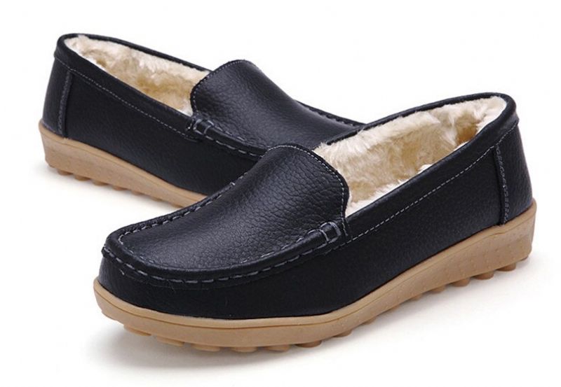 Ibana Naisten Nahkainen Loafer - Valkoinen