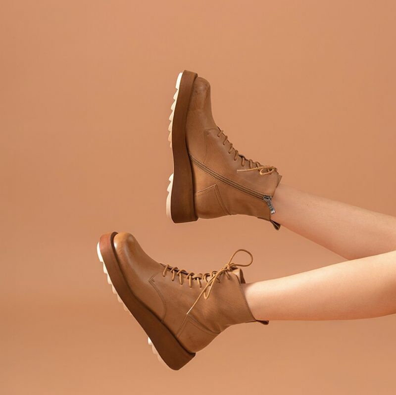 Inger Boots Nilkkakorkeus - Ruskea