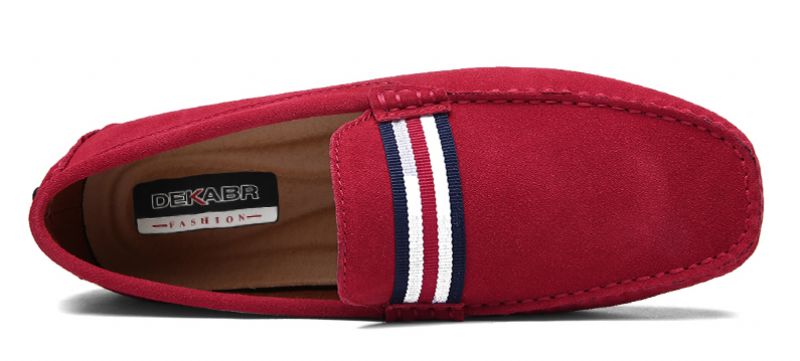 Irving Miesten Loafers -mekkokengät - Punainen