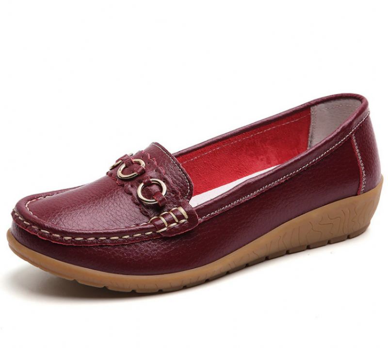 Jaida Naisten Loafer-nahkaiset Mustat Kengät - Holeblack
