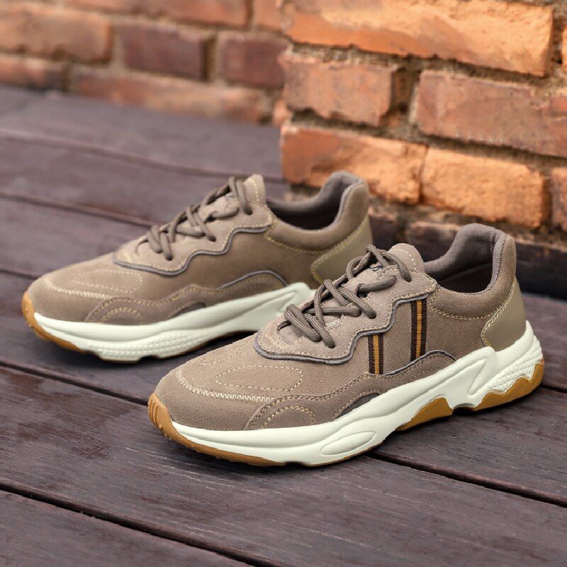Jeff Miesten Mokkanahkaiset Tennarit - Beige