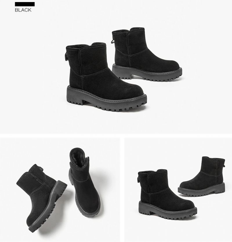 Jeudy Naisten Platform Snow Black -saappaat - Musta