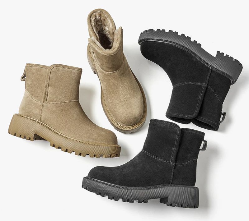 Jeudy Naisten Platform Snow Black -saappaat - Musta