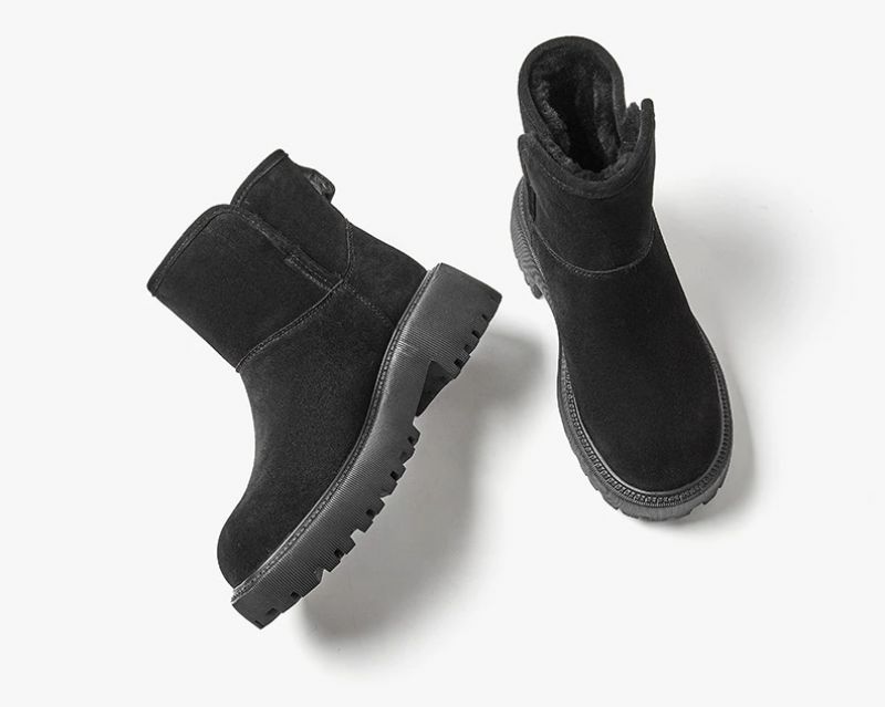 Jeudy Naisten Platform Snow Black -saappaat - Musta