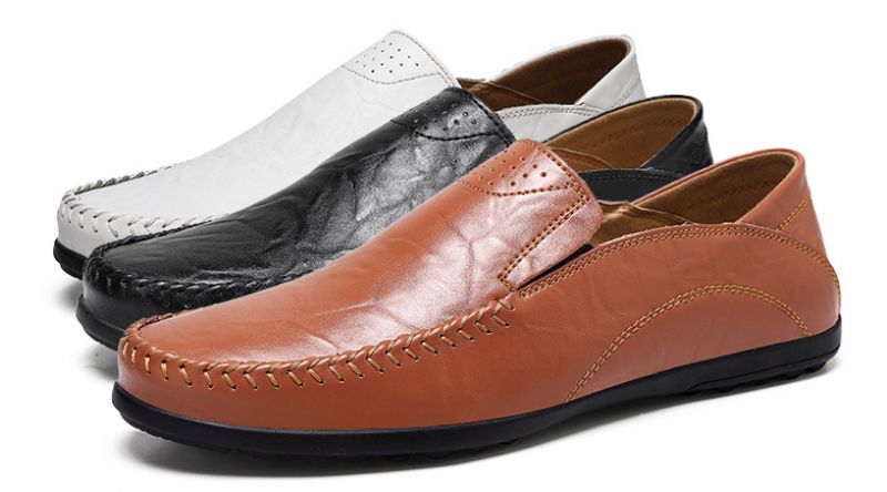 Joaquin Miesten Loafers-mekkokengät - Valkoinen