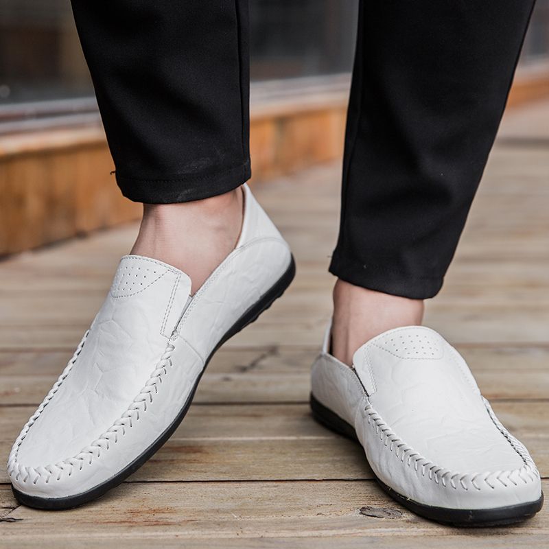 Joaquin Miesten Loafers-mekkokengät - Valkoinen