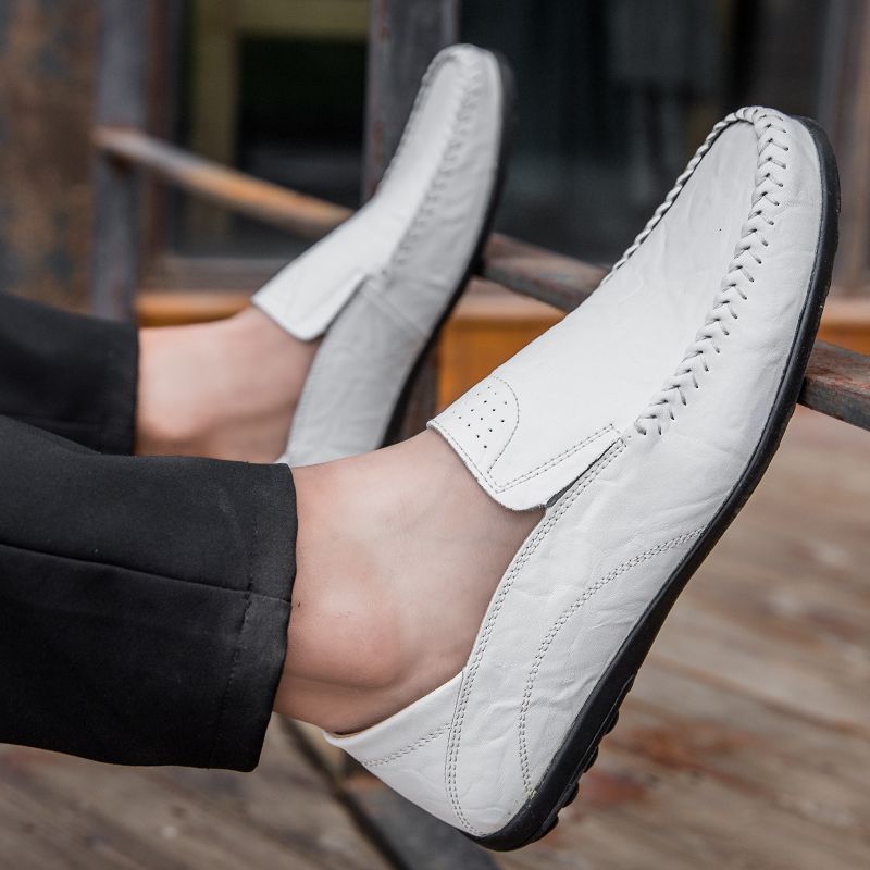 Joaquin Miesten Loafers-mekkokengät - Valkoinen