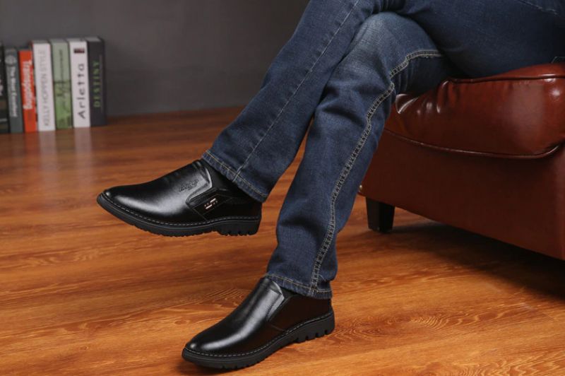 Juanvir Miesten Loafers -mekkokengät - Musta