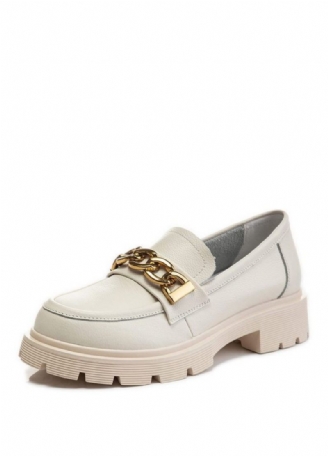 Julia Naisten Dressy Platform-nahkainen Loafer-kengät