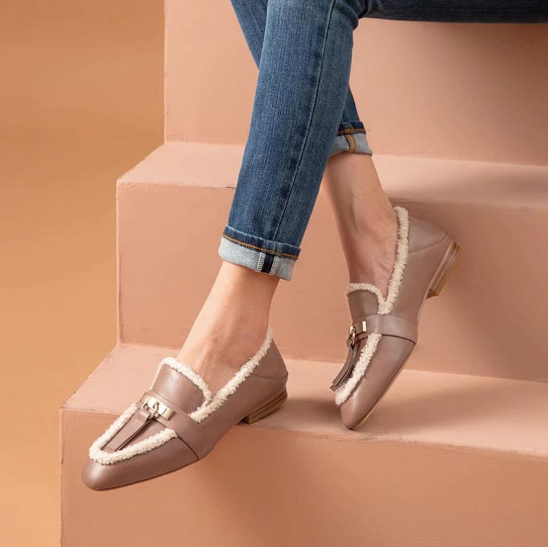 Julie Loafers - Ruskea Pinkki
