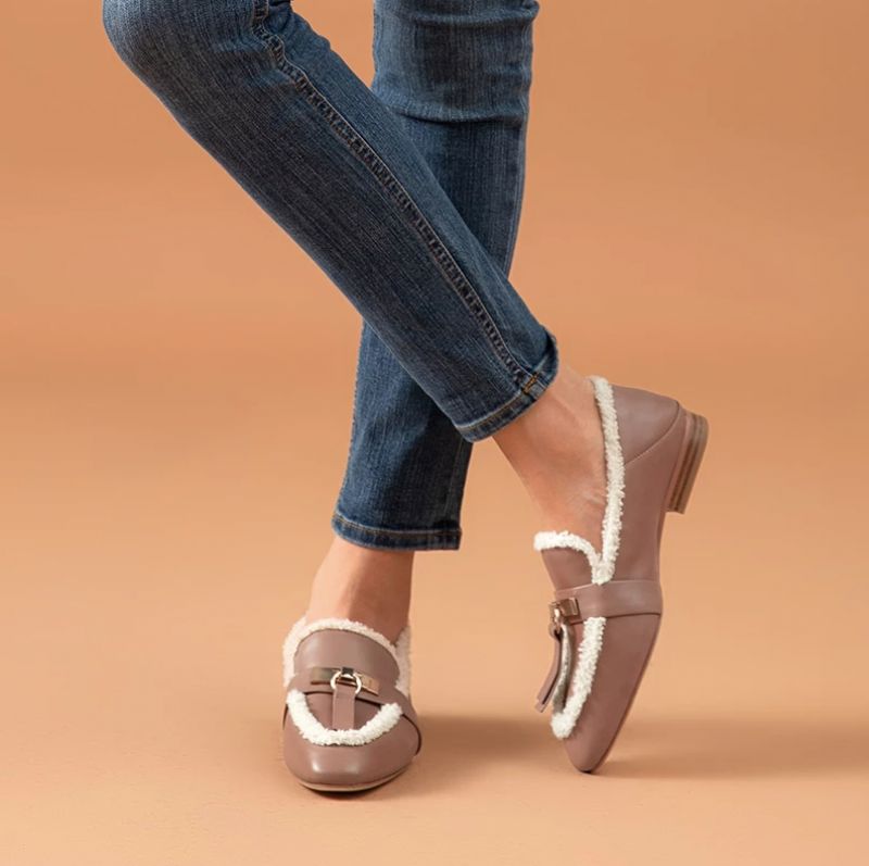 Julie Loafers - Ruskea Pinkki