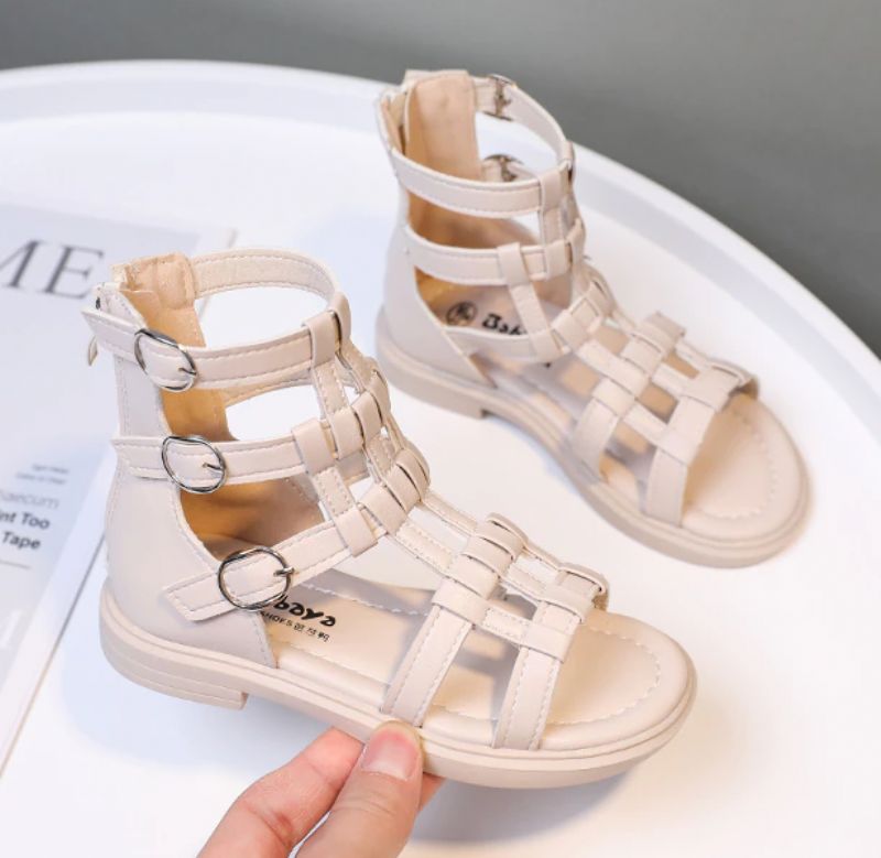 Jurin Tyttöjen Gladiaattorisandaalit - Beige