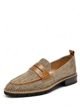 Kaley Naisten Litteät Nahkaiset Loafer-kengät