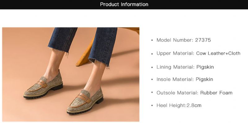 Kaley Naisten Litteät Nahkaiset Loafer-kengät - Ruskea
