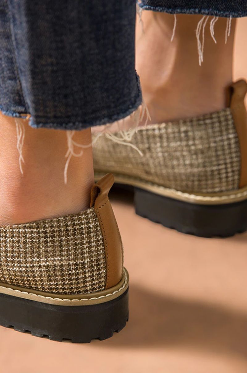 Kaley Naisten Litteät Nahkaiset Loafer-kengät - Ruskea