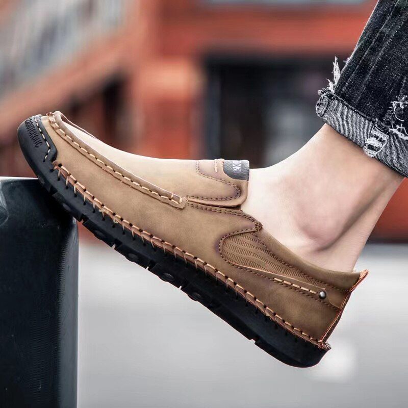 Karson Miesten Loafer Vapaa-ajan Kengät - Khaki