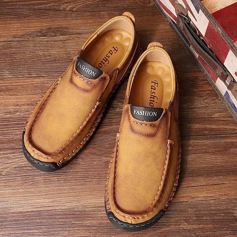 Karson Miesten Loafer Vapaa-ajan Kengät - Khaki