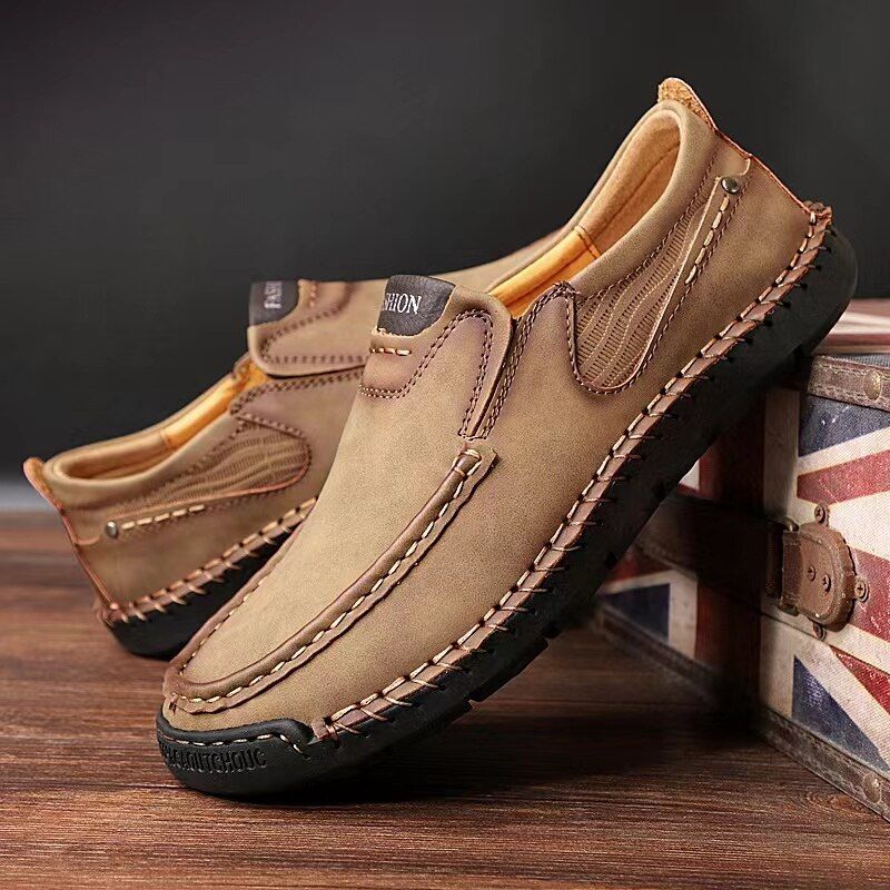 Karson Miesten Loafer Vapaa-ajan Kengät - Khaki