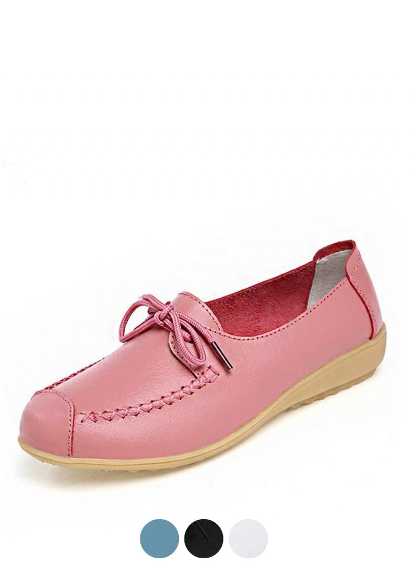 Katalina Naisten Litteät Nahkaiset Loafer-kengät