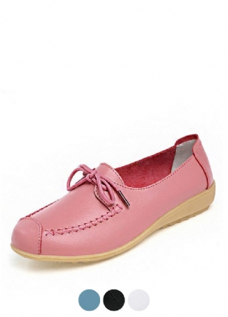 Katalina Naisten Litteät Nahkaiset Loafer-kengät