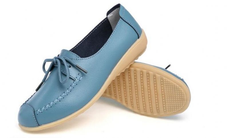 Katalina Naisten Litteät Nahkaiset Loafer-kengät - Pinkki