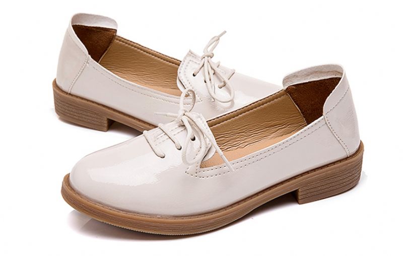 Kymi Naisten Vapaa-ajan Nahkaiset Loafer-kengät - Beige