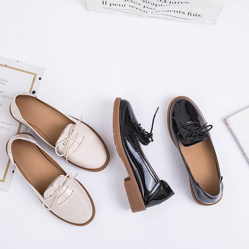 Kymi Naisten Vapaa-ajan Nahkaiset Loafer-kengät - Beige