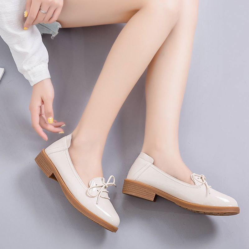 Kymi Naisten Vapaa-ajan Nahkaiset Loafer-kengät - Beige