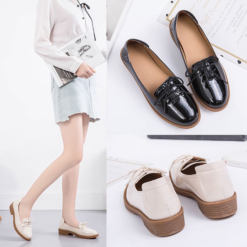 Kymi Naisten Vapaa-ajan Nahkaiset Loafer-kengät - Beige