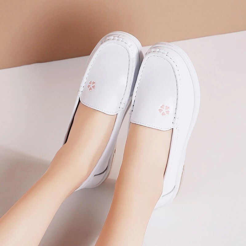 Lacy Naisten Laadukkaat Slip-on Litteät Loafer-kengät - Harmaa