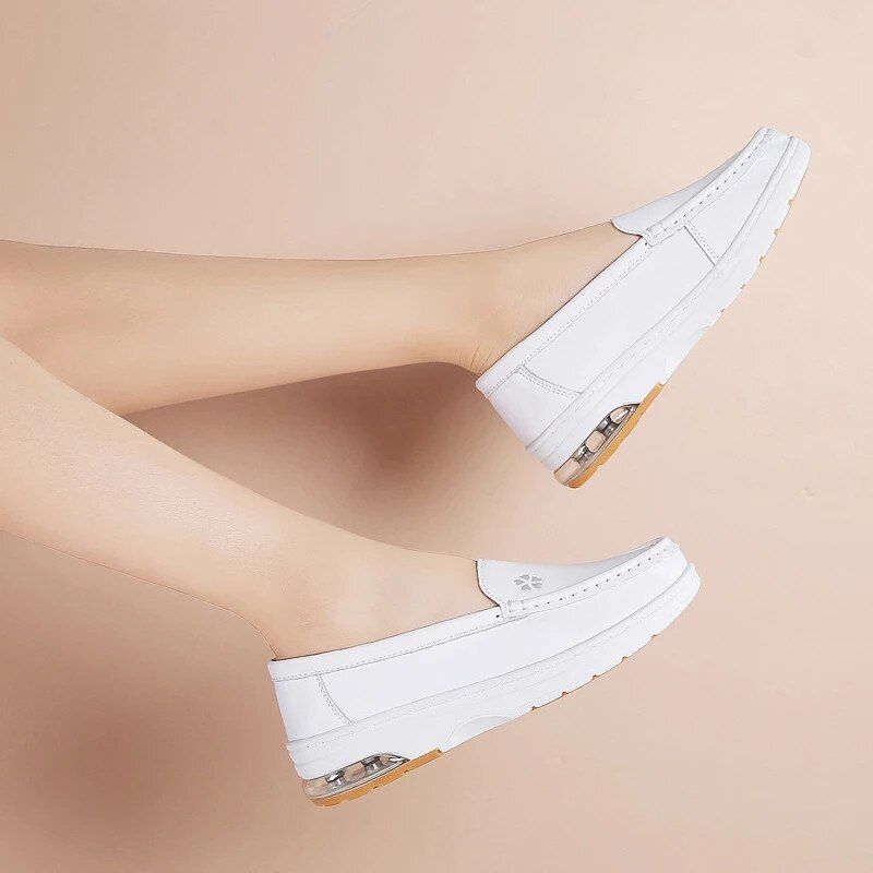 Lacy Naisten Laadukkaat Slip-on Litteät Loafer-kengät - Harmaa