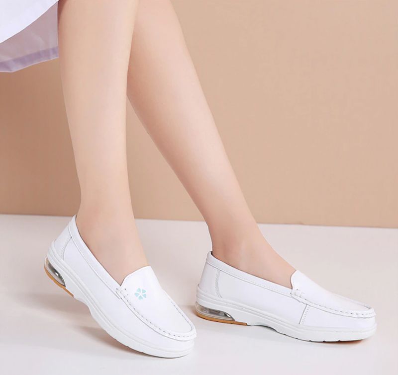 Lacy Naisten Laadukkaat Slip-on Litteät Loafer-kengät - Harmaa