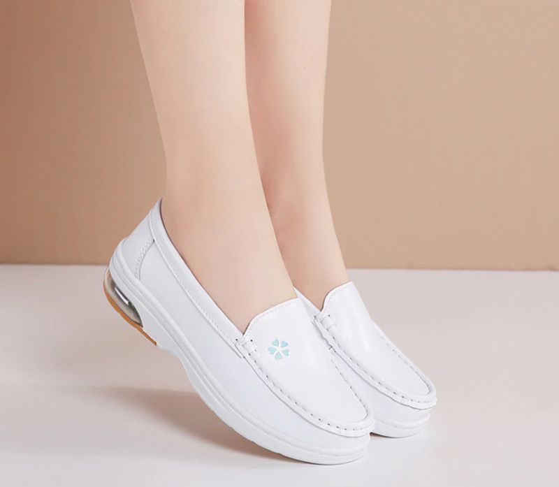 Lacy Naisten Laadukkaat Slip-on Litteät Loafer-kengät - Harmaa