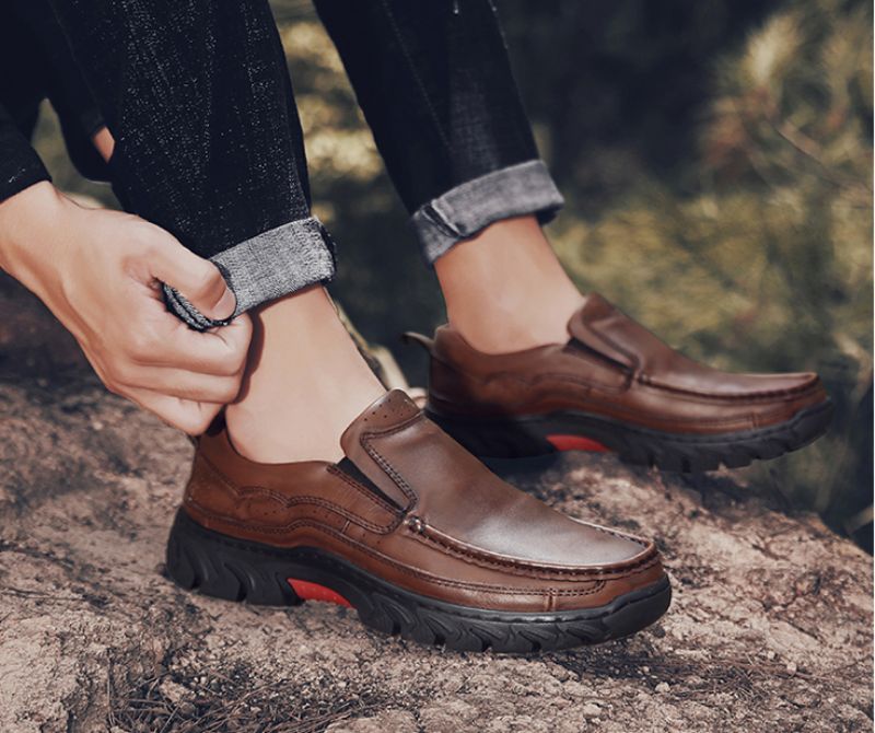 Latter Miesten Loafers Vapaa-ajan Kengät - Ruskea