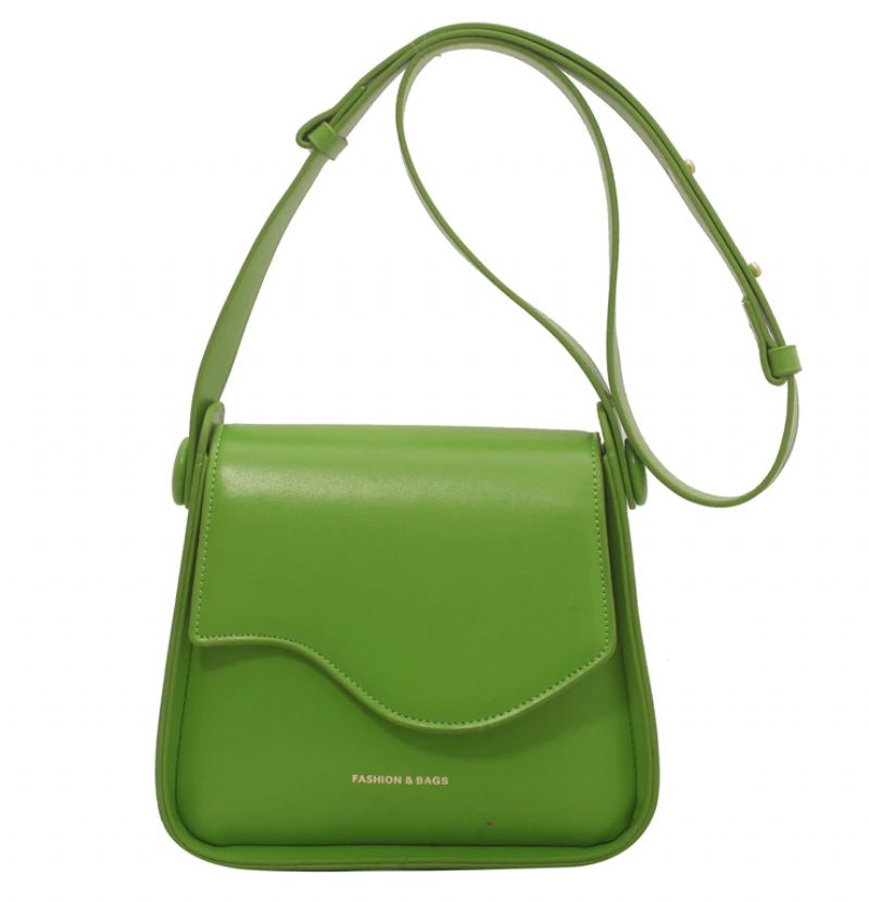 Latty Naisten Pieni Nahkainen Crossbody Käsilaukku - Vihreä