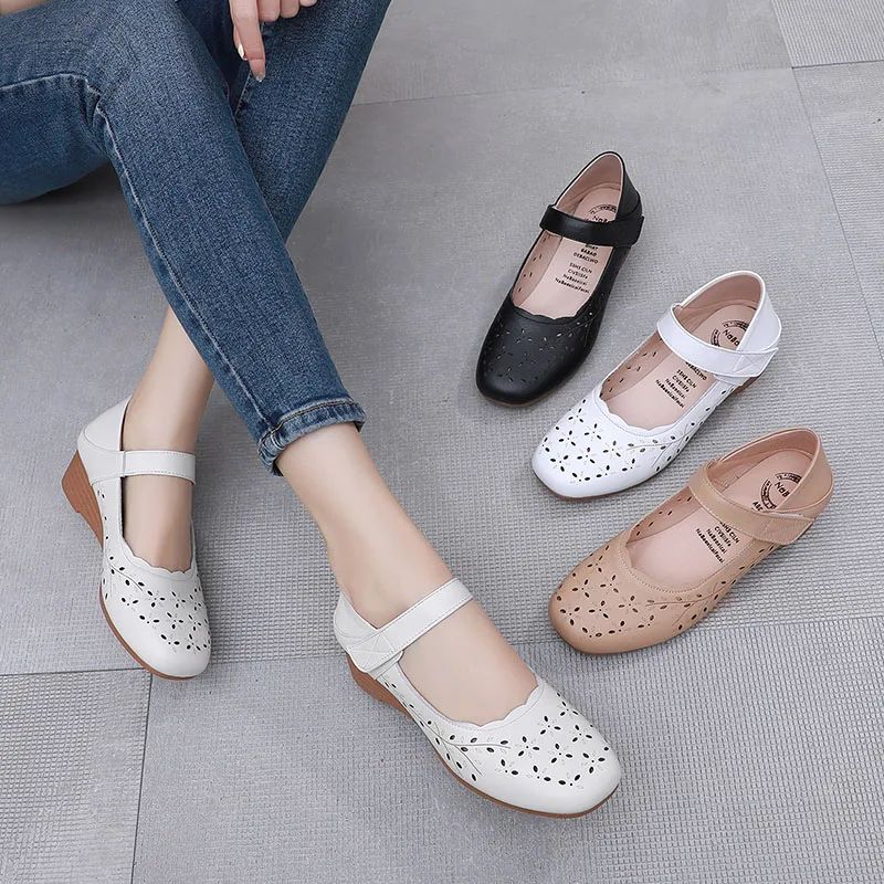 Laura Naisten Wedges Heel Sandaalit - Valkoinen