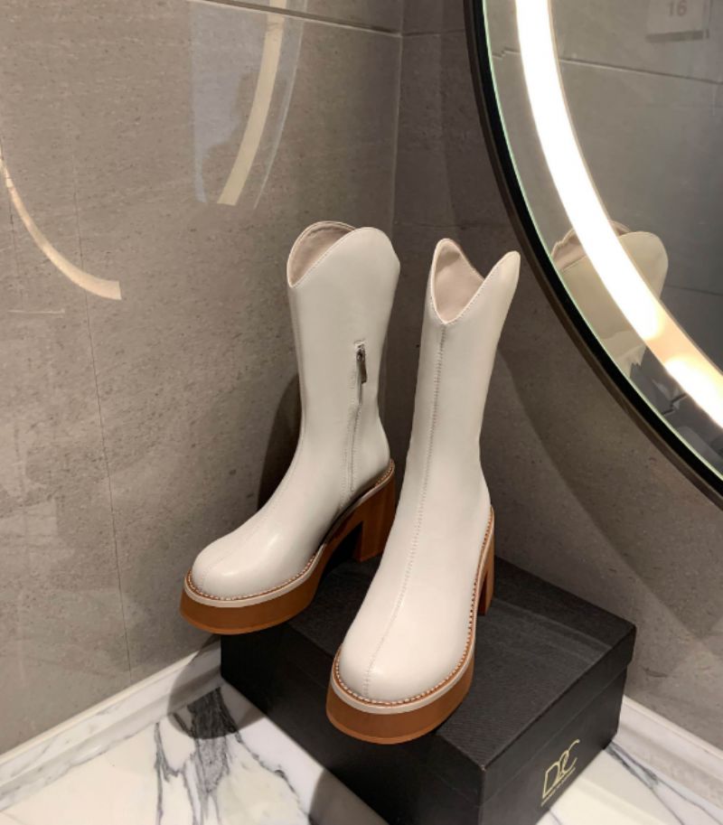 Leonarda Naisten Leonela Boots - Beige