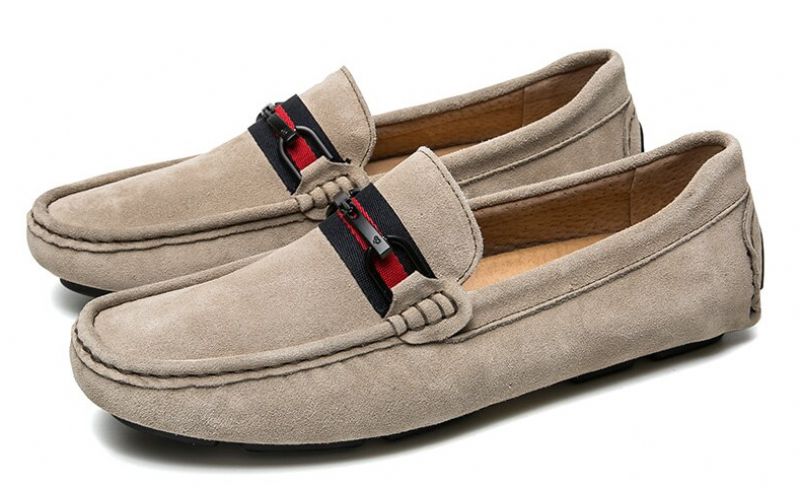 Leonardo Miesten Loafers -ylelliset Kengät - Punainen