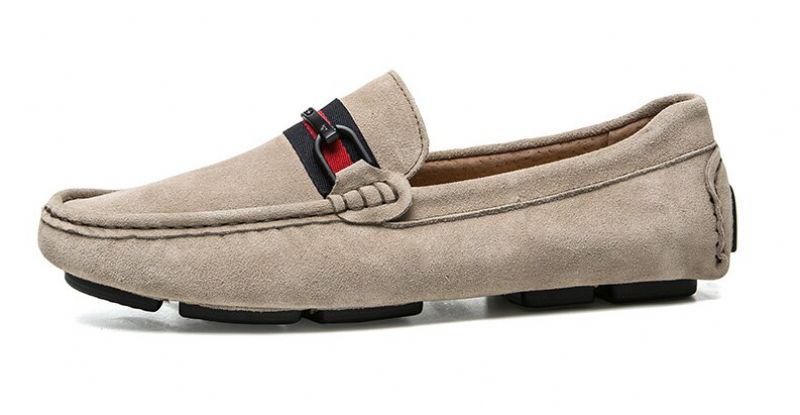 Leonardo Miesten Loafers -ylelliset Kengät - Punainen