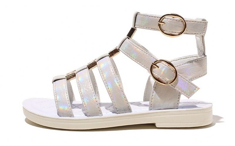 Lila Tyttöjen Gladiator Sandaalit - Beige