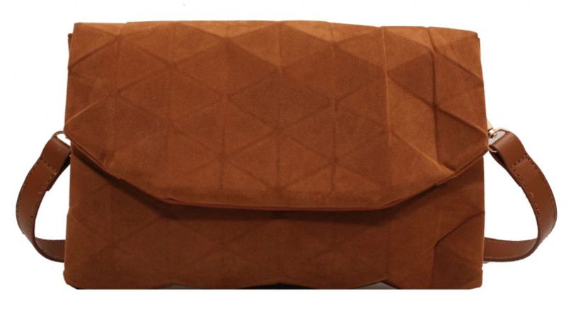 Lina Naisten Designer Crossbody -olkalaukku - Ruskea