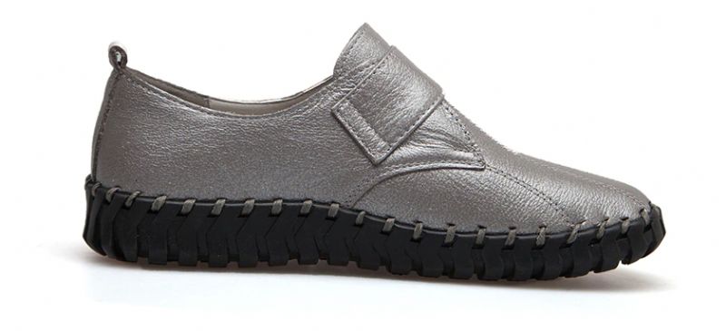 Lina Naisten Pehmeät Litteät Nahkaiset Loafer-kengät - Purppura