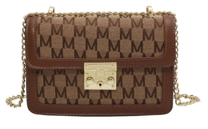 Lolis Naisten Pieni Nahkainen Crossbody Käsilaukku - Kahvi