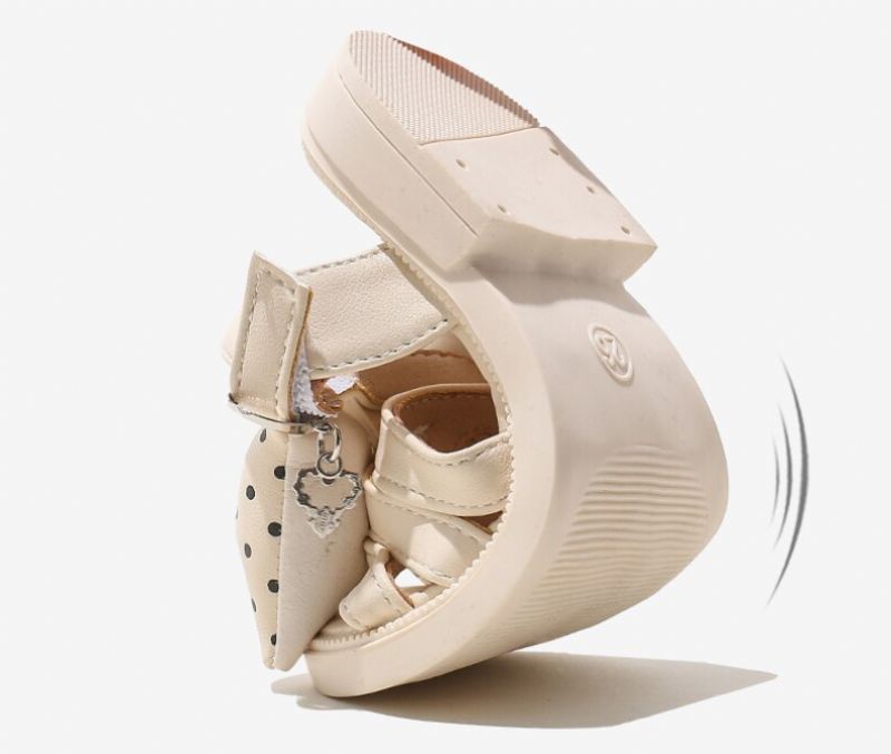 Lorraine Tyttöjen Mekkosandaali - Beige