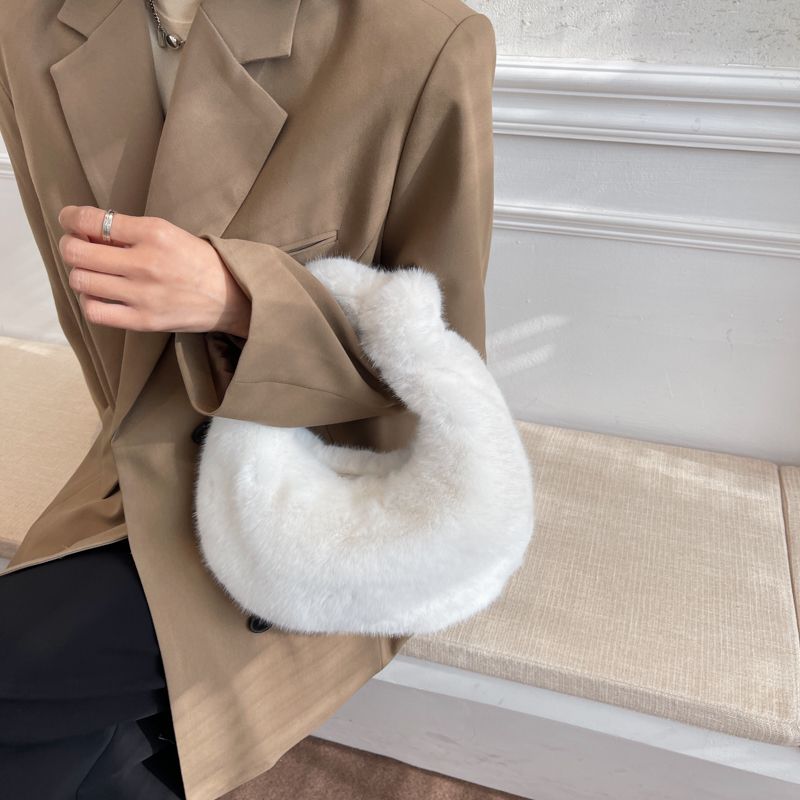 Lucy Naisten Keinonahkainen Muotikäsilaukku - Beige