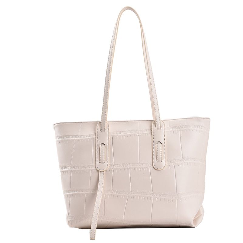 Lucy Naisten Ylellinen Nahkainen Käsilaukku - Beige