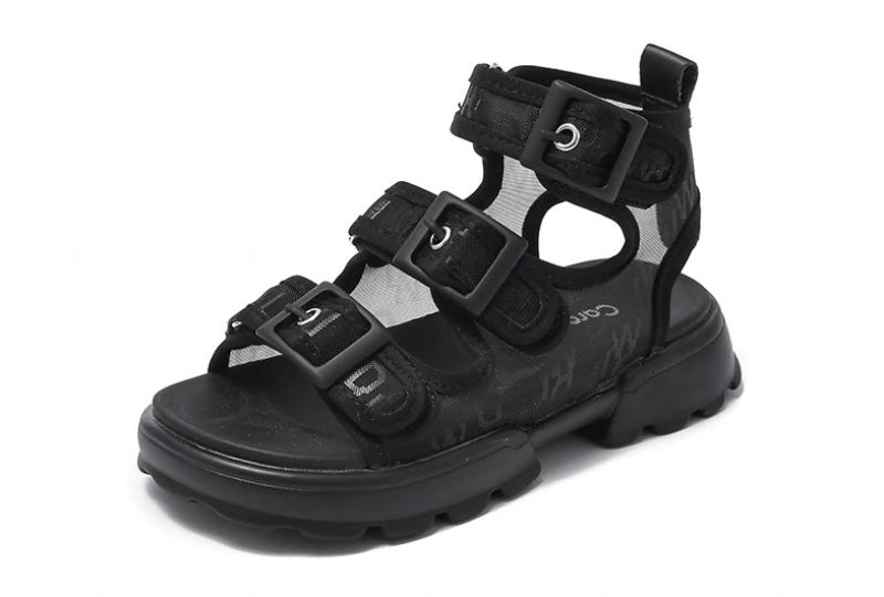 Ludy Tyttöjen Gladiator Sandaalit - Musta