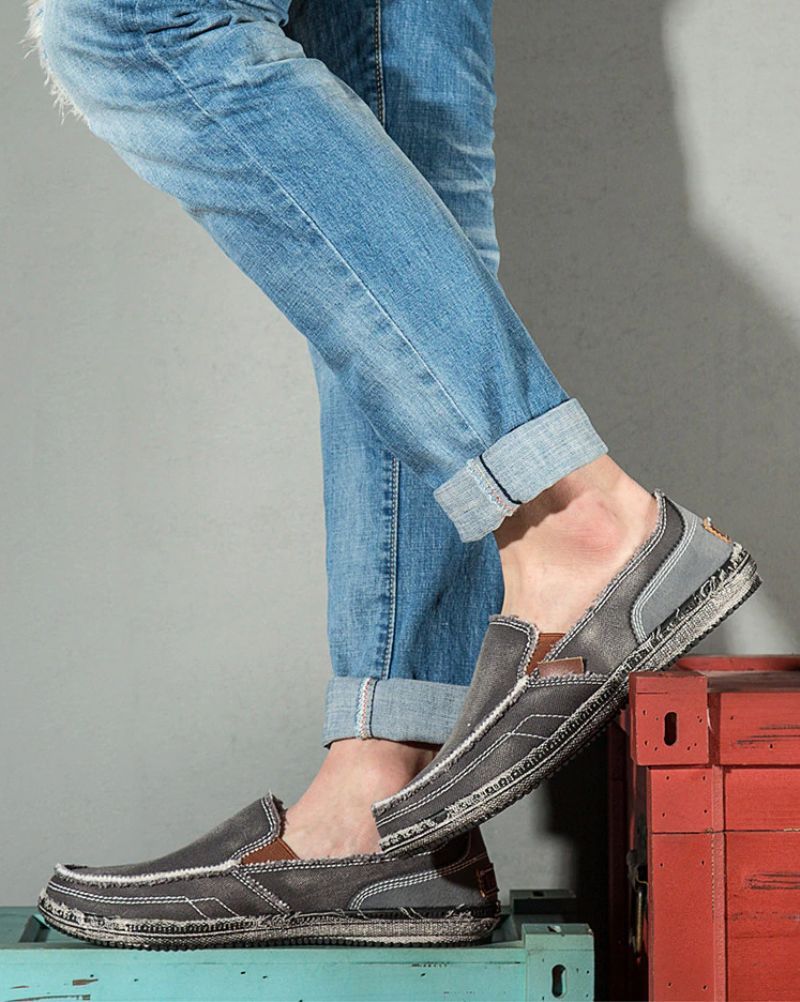 Macario Miesten Loafers Vapaa-ajan Kengät - Harmaa