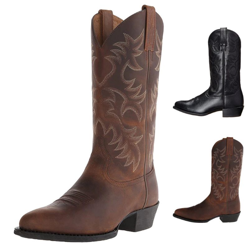 Macfly Miesten Western-saappaat - Ruskea
