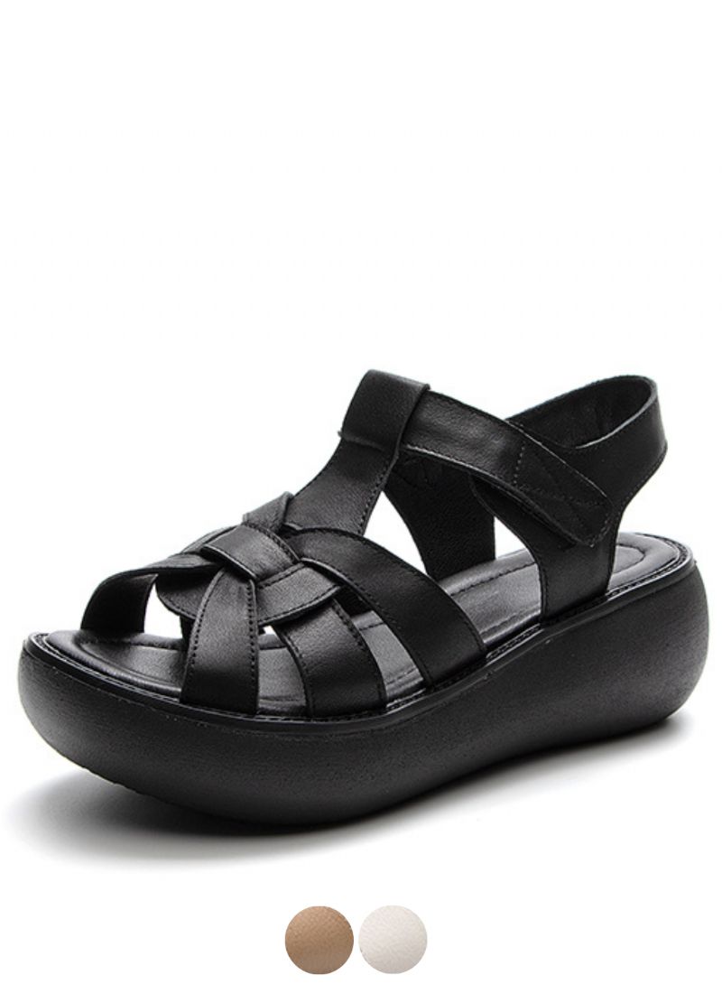 Macry Naisten Peep Toe Wedges -sandaalit